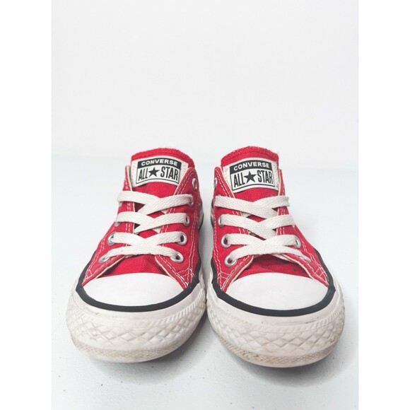 Kids Converse Chuck Taylor Low Top Sneakers Red Size 11 Kids Unisex Shoes - Picture 2 of 14